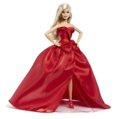 Poupée - BARBIE - Joyeuses Fetes Blonde JJX65 - Édition spéciale -