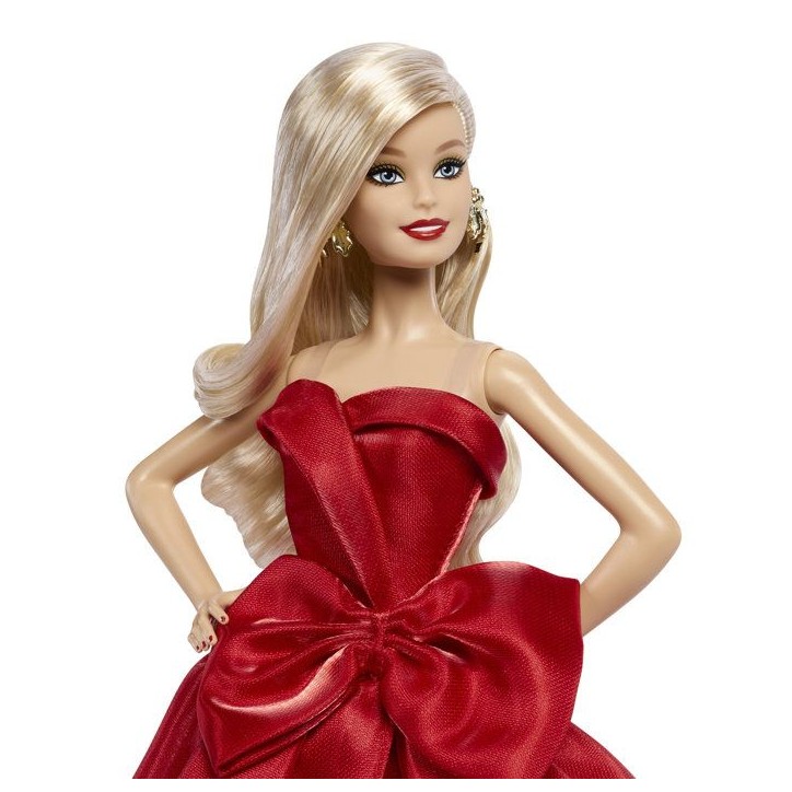 Poupée - BARBIE - Joyeuses Fetes Blonde JJX65 - Édition spéciale - Tenue festive - Collection