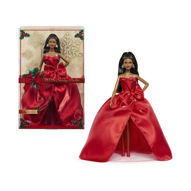 Poupée - BARBIE - Joyeuses Fetes Brune JJX66 - Édition spéciale - T
