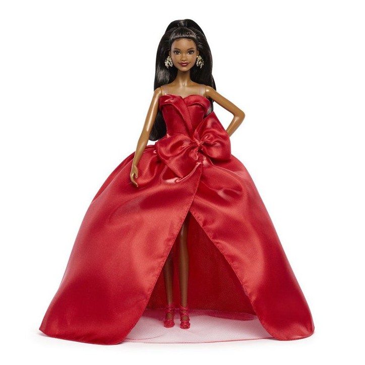 Poupée - BARBIE - Joyeuses Fetes Brune JJX66 - Édition spéciale - Tenue festive - Collection