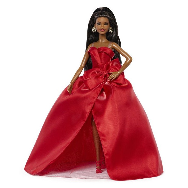 Poupée - BARBIE - Joyeuses Fetes Brune JJX66 - Édition spéciale - Tenue festive - Collection