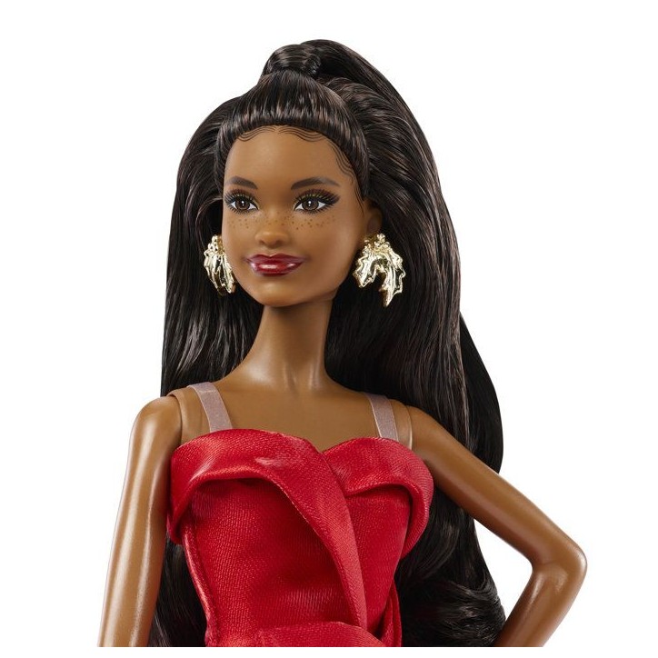 Poupée - BARBIE - Joyeuses Fetes Brune JJX66 - Édition spéciale - Tenue festive - Collection