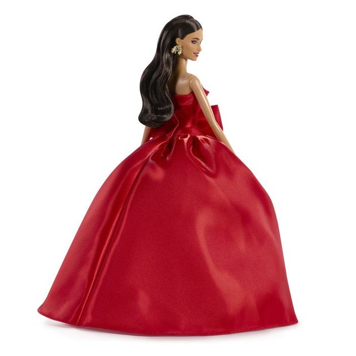 Poupée - BARBIE - Joyeuses Fetes Châtain JJX67 - Édition spéciale - Tenue élégante - Collection