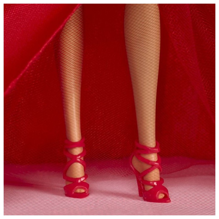 Poupée - BARBIE - Joyeuses Fetes Châtain JJX67 - Édition spéciale - Tenue élégante - Collection