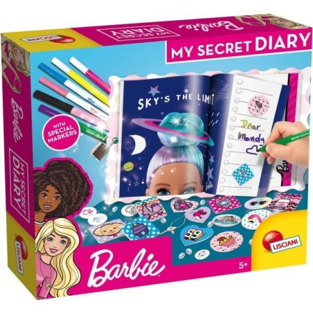 Journal Intime - LISCIANIGIOCHI - BARBIE - Pages décorées, cadenas