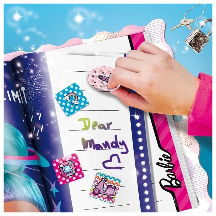 Journal Intime - LISCIANIGIOCHI - BARBIE - Pages décorées, cadenas Journal Intime - LISCIANIGIOCHI - BARBIE - Pages décorées, cadenas