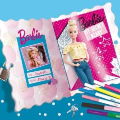Journal Intime - LISCIANIGIOCHI - BARBIE - Pages décorées, cadenas