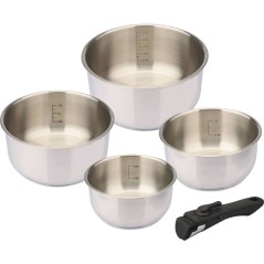 Casseroles - BAUMALU - Comete - Set 4 pieces - 14 a 20 cm - Manche amo