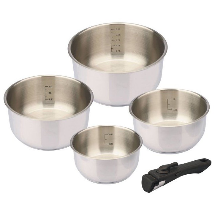 Casseroles - BAUMALU - Comete - Set 4 pieces - 14 a 20 cm - Manche amovible