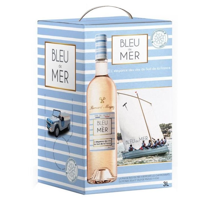 Bernard Magrez Bleu de Mer - IGP Pays d'Oc - Vin Rosé du Languedoc - BIB 3L Bernard Magrez Bleu de Mer - IGP Pays d'Oc - Vin Rosé du Languedoc - BIB 3L