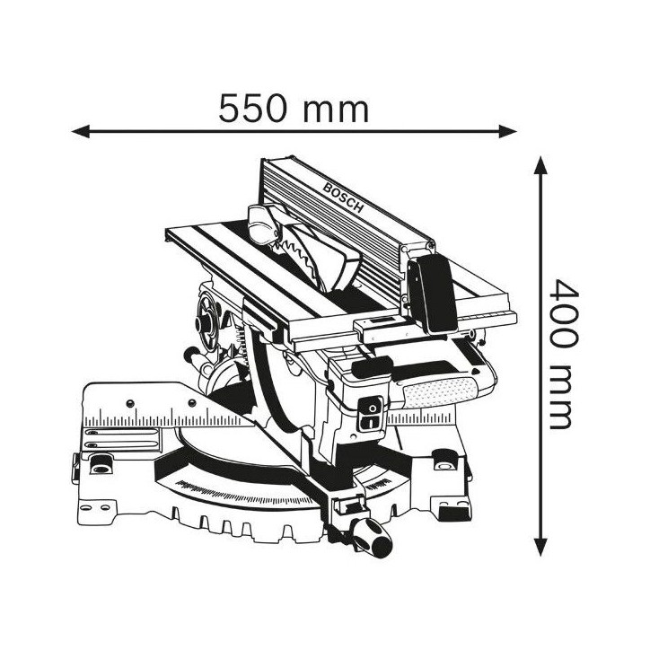 Scie a onglets a table supérieure GTM 12 JL 1800W 305MM - BOSCH - 0601B15001 Scie a onglets a table supérieure GTM 12 JL 1800W 305MM - BOSCH - 0601B15001