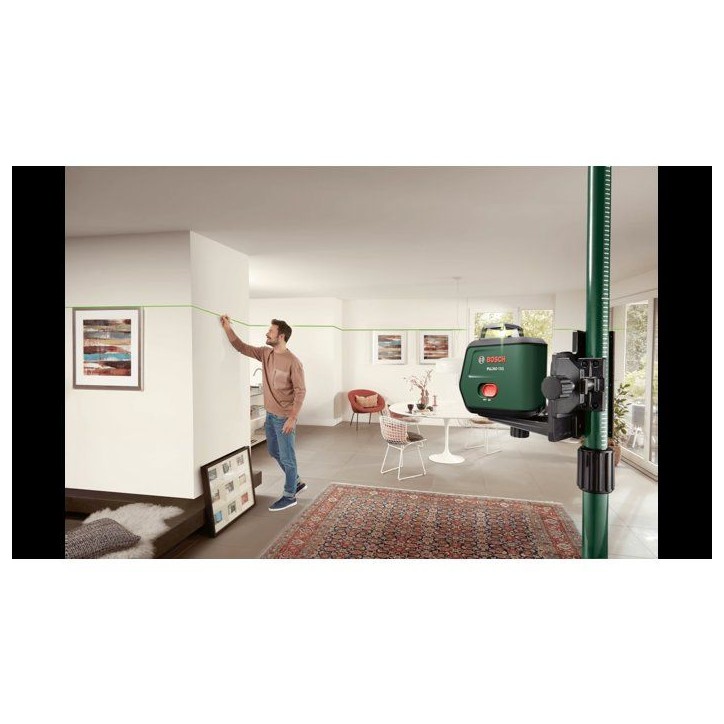 Laser lignes BOSCH - PLL 360-15G - Avec un manuel d'utilisation, housse de protection, batterie Li-ion