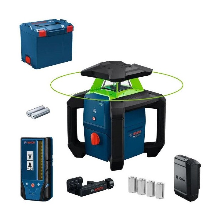 Laser rotatif BOSCH PROFESSIONAL - GRL18V-3-31G - Cellule de réception LR 3-2 + Batterie ProCore 18V4.0Ah