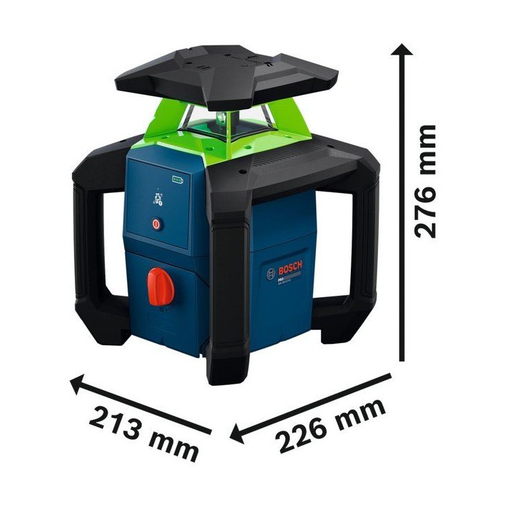 Laser rotatif BOSCH PROFESSIONAL - GRL18V-3-31G - Solo + Cellule de réception LR 3-2