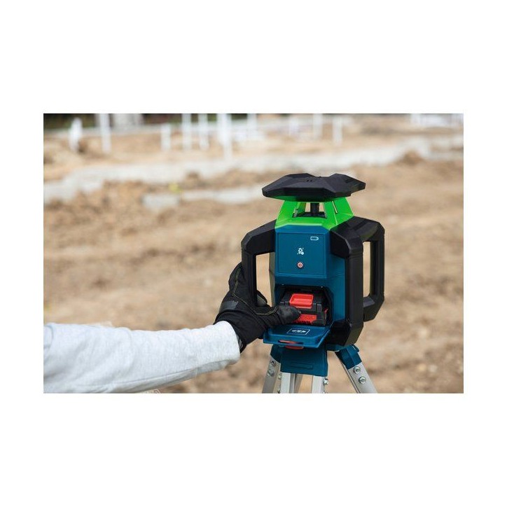 Laser rotatif BOSCH PROFESSIONAL - GRL18V-3-31G - Solo + Cellule de réception LR 3-2