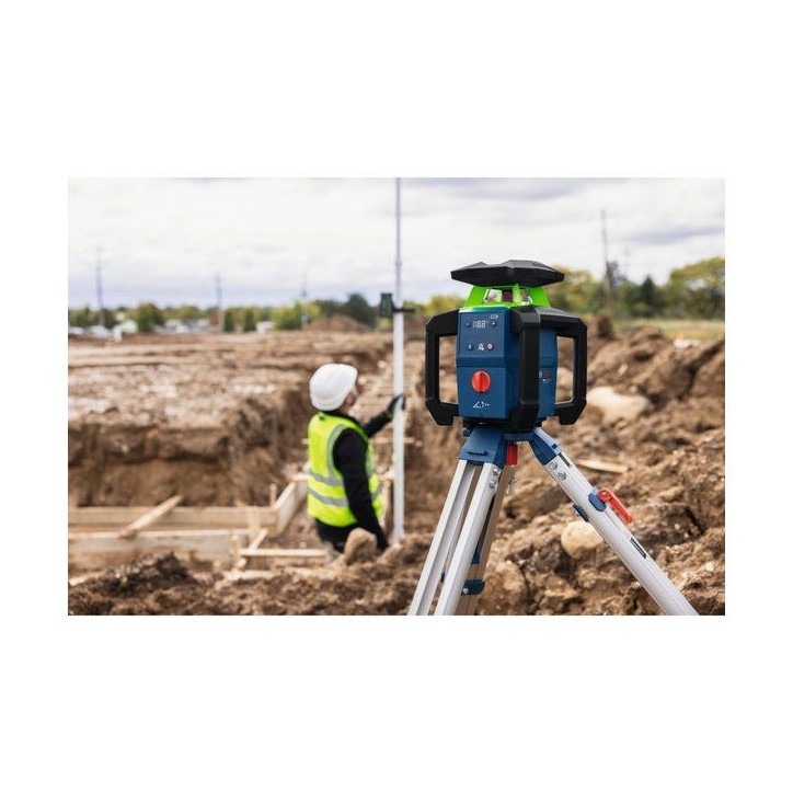 Laser rotatif BOSCH PROFESSIONAL - GRL18V-4-34CVG - Solo + Cellule de réception LR 45