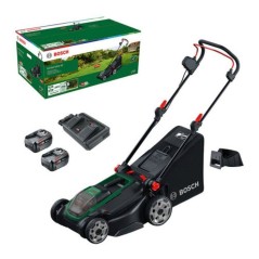 Tondeuse électrique sans fil + 2 batteries 4Ah + chargeur - Bosch - R