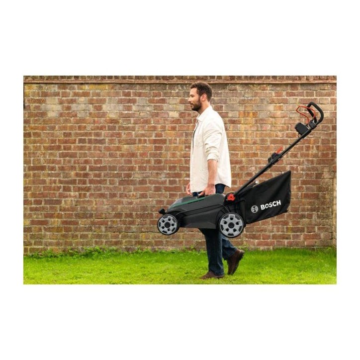 Tondeuse électrique sans fil + 2 batteries 4Ah + chargeur - Bosch - ROTAK18V2-43 - 06008B9L00 - 18V - 43cm de coupe