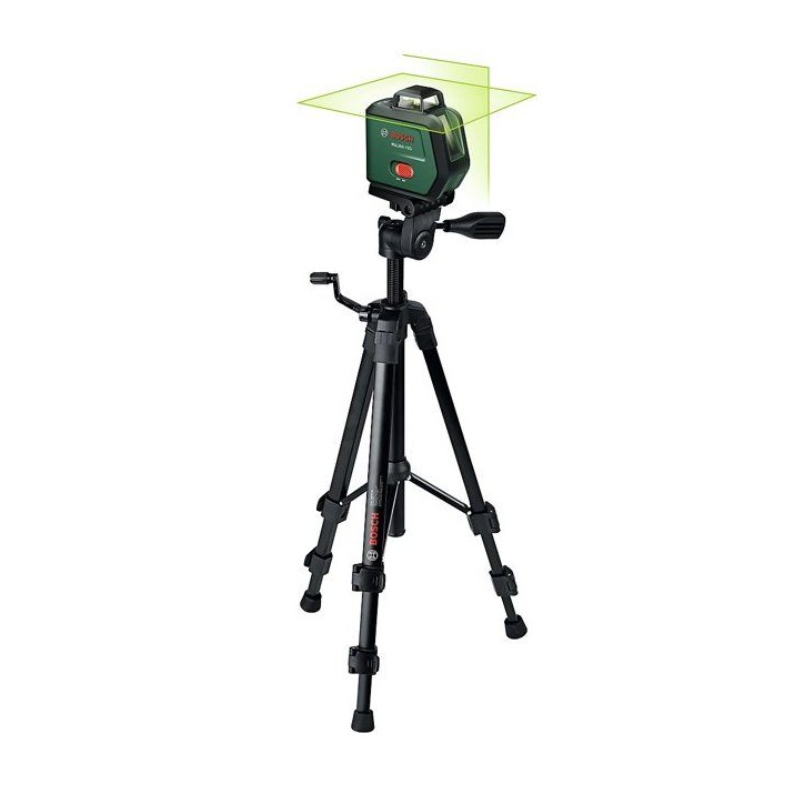 Laser lignes BOSCH - PLL 360-15G - Avec trépied TT 120, pince MM3, housse de protection + 1 batterie Li-ion