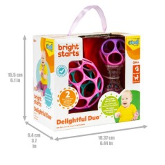 BRIGHT STARTS Coffret cadeau de naissance fille O'Ball avec 2 jouets b