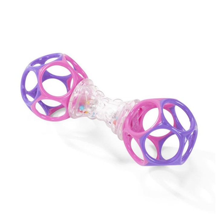 BRIGHT STARTS Coffret cadeau de naissance fille O'Ball avec 2 jouets bébé: un hochet et une O Ball Rose, Violet, Turquoise BRIGHT STARTS Coffret cadeau de naissance fille O'Ball avec 2 jouets bébé: un hochet et une O Ball Rose, Violet, Turquoise