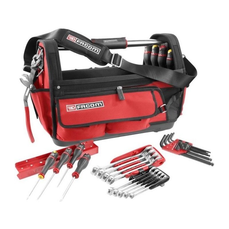 Boîte textile Probag + 28 outils FACOM - BS.T20CM1PB - 8 tournevis +