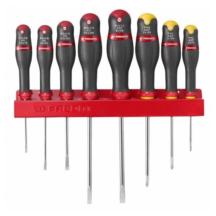 Boîte textile Probag + 28 outils FACOM - BS.T20CM1PB - 8 tournevis + 10 clés mixtes + 9 clés mâles + 1 pince multiprise gaî Boîte textile Probag + 28 outils FACOM - BS.T20CM1PB - 8 tournevis + 10 clés mixtes + 9 clés mâles + 1 pince multiprise gaî