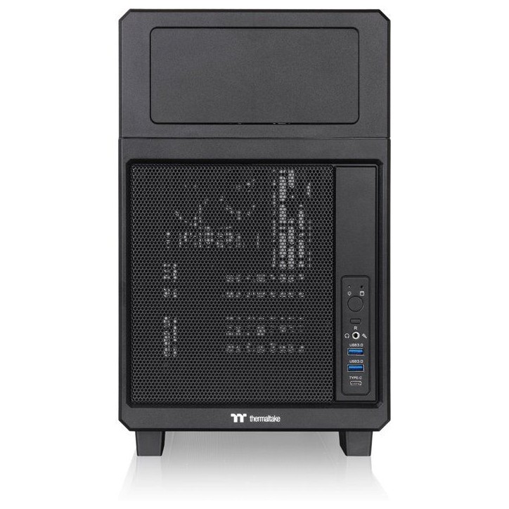 Boîtier PC - THERMALTAKE - TR200 - Noir - Mini tour - Format Micro-ATX Boîtier PC - THERMALTAKE - TR200 - Noir - Mini tour - Format Micro-ATX