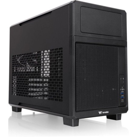 Boîtier PC - THERMALTAKE - TR200 - Noir - Mini tour - Format Micro-ATX
