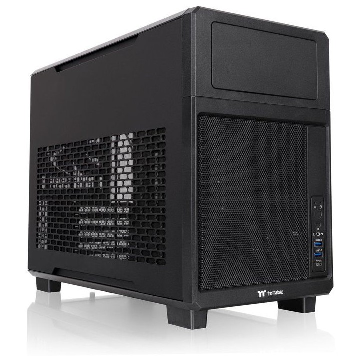 Boîtier PC - THERMALTAKE - TR200 - Noir - Mini tour - Format Micro-ATX Boîtier PC - THERMALTAKE - TR200 - Noir - Mini tour - Format Micro-ATX