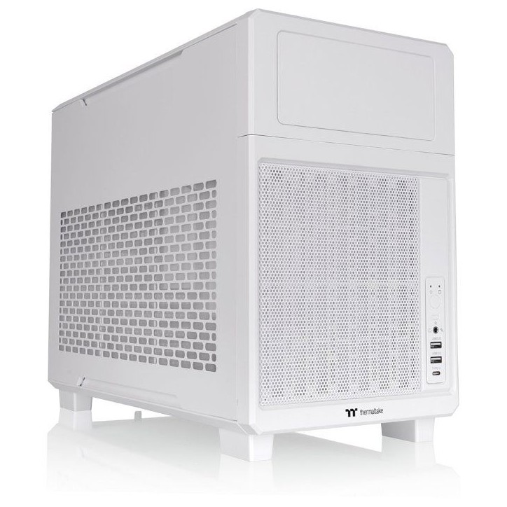 Boîtier PC - THERMALTAKE - TR200 Snow - Blanc - Mini tour - Format Micro-ATX Boîtier PC - THERMALTAKE - TR200 Snow - Blanc - Mini tour - Format Micro-ATX