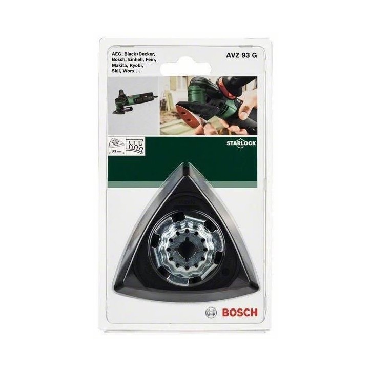Plateau de ponçage delta Bosch - Starlock AVZ 93 G (93mm) Plateau de ponçage delta Bosch - Starlock AVZ 93 G (93mm)