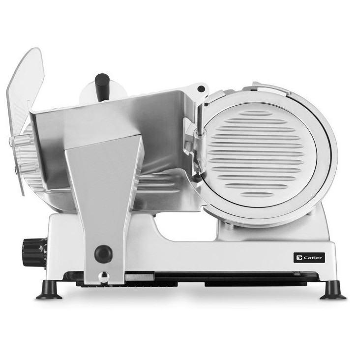 Trancheuse électrique CATLER FS 9010 - Jambon sec - Fromage a pâte dure - Lame 195/220 mm - Corps métal robuste Trancheuse électrique CATLER FS 9010 - Jambon sec - Fromage a pâte dure - Lame 195/220 mm - Corps métal robuste