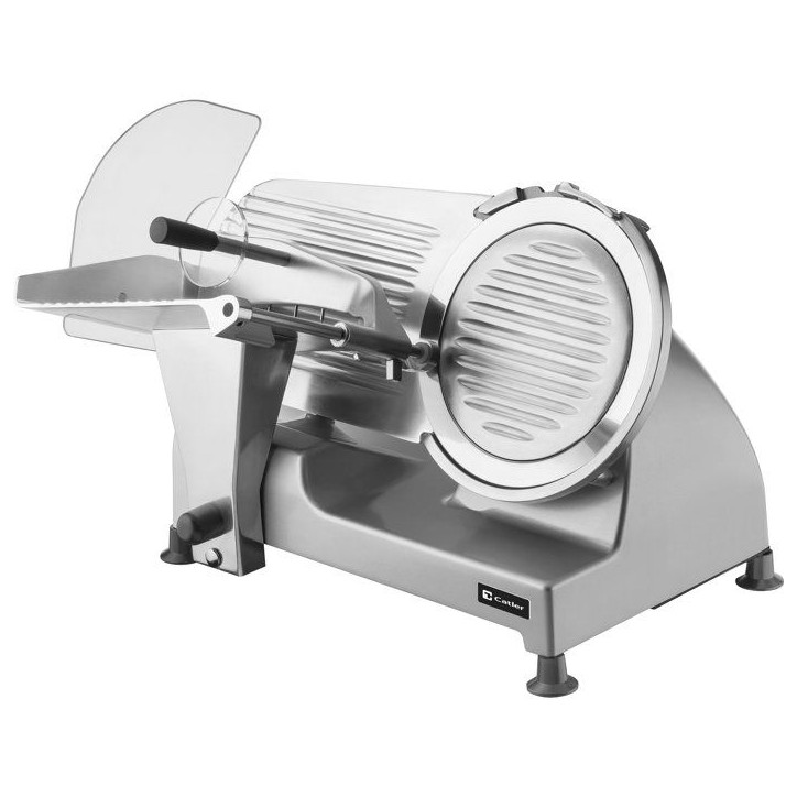Trancheuse électrique CATLER FS 9010 - Jambon sec - Fromage a pâte dure - Lame 195/220 mm - Corps métal robuste Trancheuse électrique CATLER FS 9010 - Jambon sec - Fromage a pâte dure - Lame 195/220 mm - Corps métal robuste