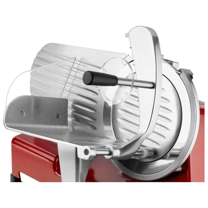 Trancheuse électrique CATLER FS 9020 - Jambon - Fromage - Disque de coupe 195 mm - Épaisseur réglable 1-12 mm - Rouge