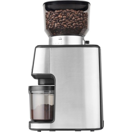 Moulin a café électrique CATLER CG 510 - Meules inox - 31 niveaux de mouture réglables - Écran LCD - Café moulu - Inox