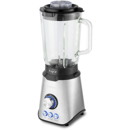 Mixeur de table CATLER TB 820 - Smoothie - Glace pilée - Bol en verre 1,5 l - 7 vitesses et fonction Pulse - Inox