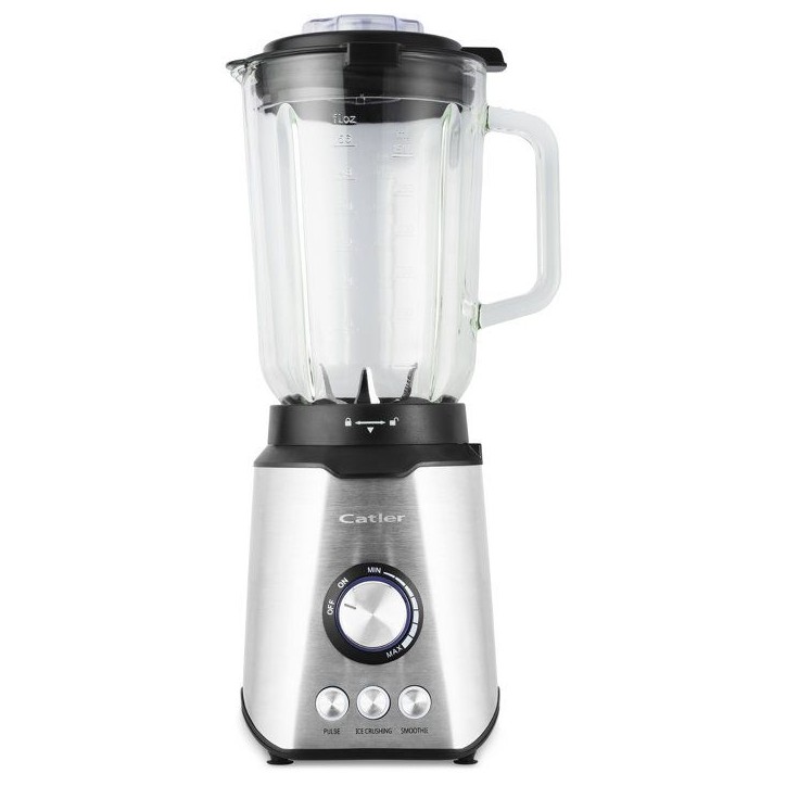 Mixeur de table CATLER TB 820 - Smoothie - Glace pilée - Bol en verre 1,5 l - 7 vitesses et fonction Pulse - Inox Mixeur de table CATLER TB 820 - Smoothie - Glace pilée - Bol en verre 1,5 l - 7 vitesses et fonction Pulse - Inox