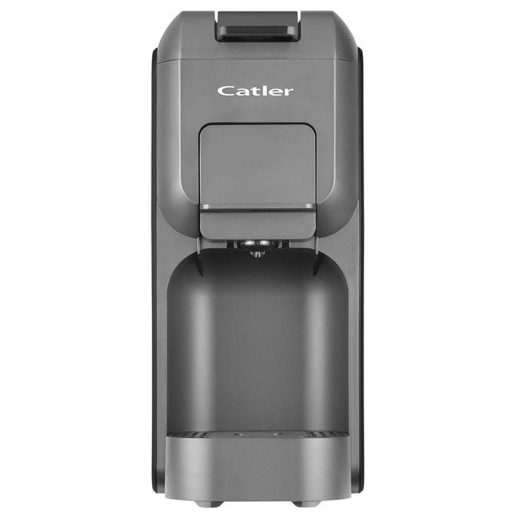 Machine a café a dosettes et capsules CATLER Porto ES 700 - Compatible Dolce Gusto - Nespresso - Café moulu - Noir/argent