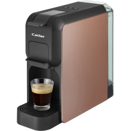 Machine a café a dosettes et capsules CATLER Porto ES 701 - Compatible Dolce Gusto - Nespresso - Café moulu - Noir/marron