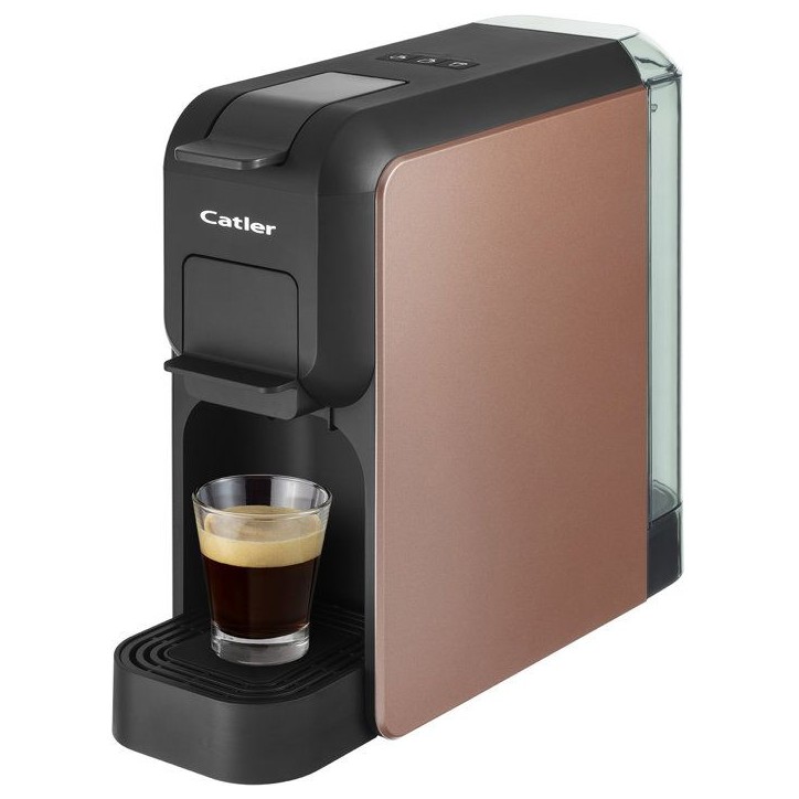 Machine a café a dosettes et capsules CATLER Porto ES 701 - Compatible Dolce Gusto - Nespresso - Café moulu - Noir/marron