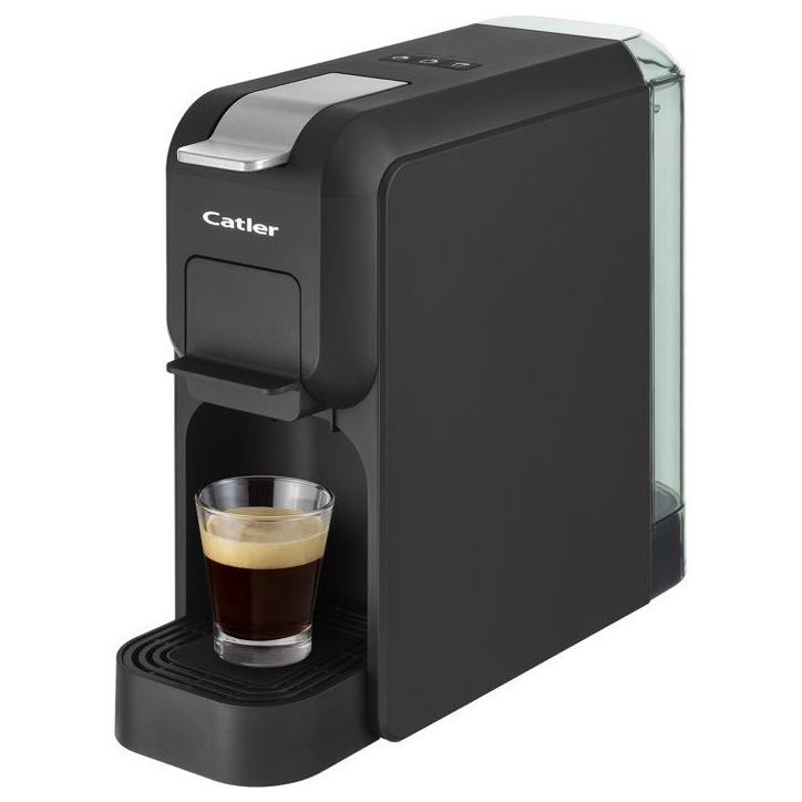 Machine a café a dosettes CATLER Porto ES 721 - Compatible Dolce Gusto - Nespresso - Boîte de rangement capsules - Noir