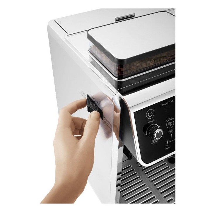 Machine a expresso a levier CATLER ES 910 - Café en grains - Double pompe 20/5 bars - Broyeur inox 30 niveaux - Noir/inox Machine a expresso a levier CATLER ES 910 - Café en grains - Double pompe 20/5 bars - Broyeur inox 30 niveaux - Noir/inox