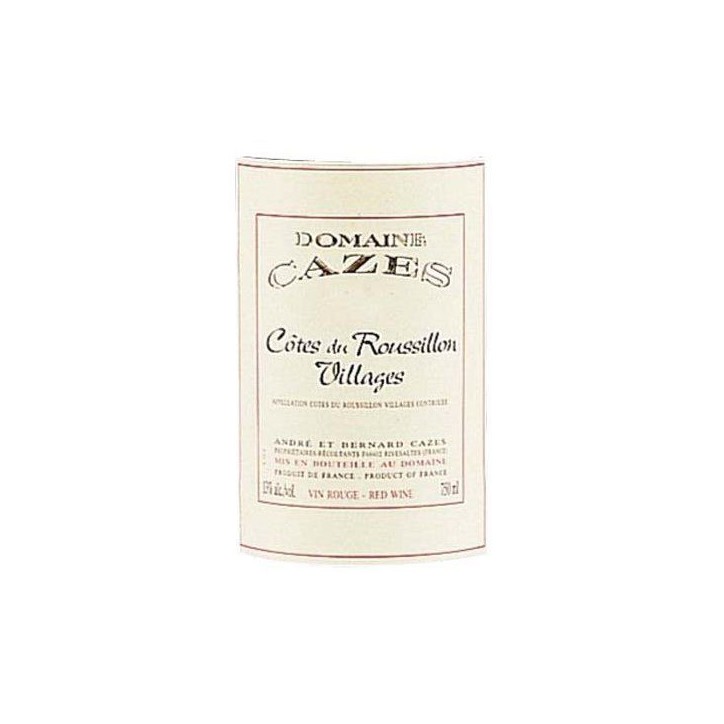 Domaines Cazes 1994 Cotes du Roussillon Villages - Vin rouge de Languedoc