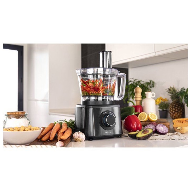 Mixeur - CECOTEC - Moulinette Paprika - 2000 W - 2 vitesses + Pulse - Gris foncé