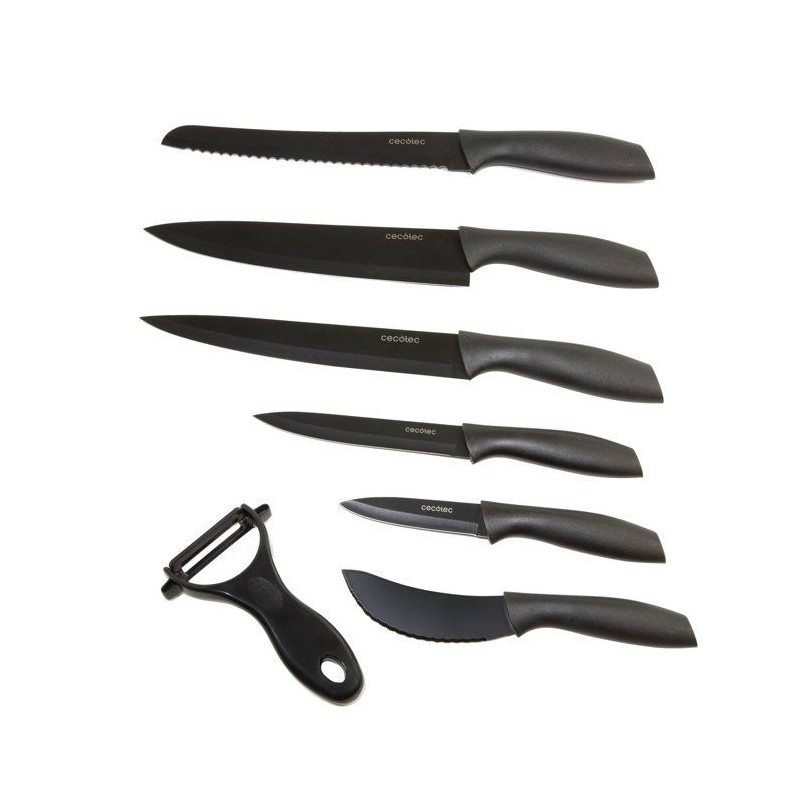 Set de couteaux professionnels - CECOTEC - Titanium - 7 pieces - Revet