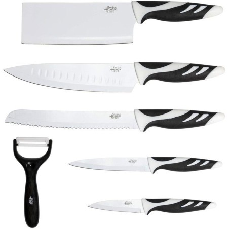 Set de couteaux professionnels - CECOTEC - Swiss Blanc - 6 couteaux +