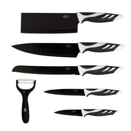 Set de couteaux professionnels - CECOTEC - Swiss Noir - 6 couteaux +
