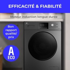 Lave-linge hublot CONTINENTAL EDISON CELL10140SA40 - 10 kg - Induction