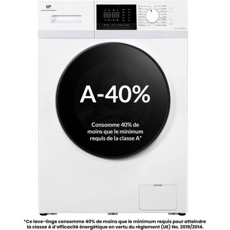 Lave-linge hublot CONTINENTAL EDISON CELL10140WA40 - 10 kg - Induction